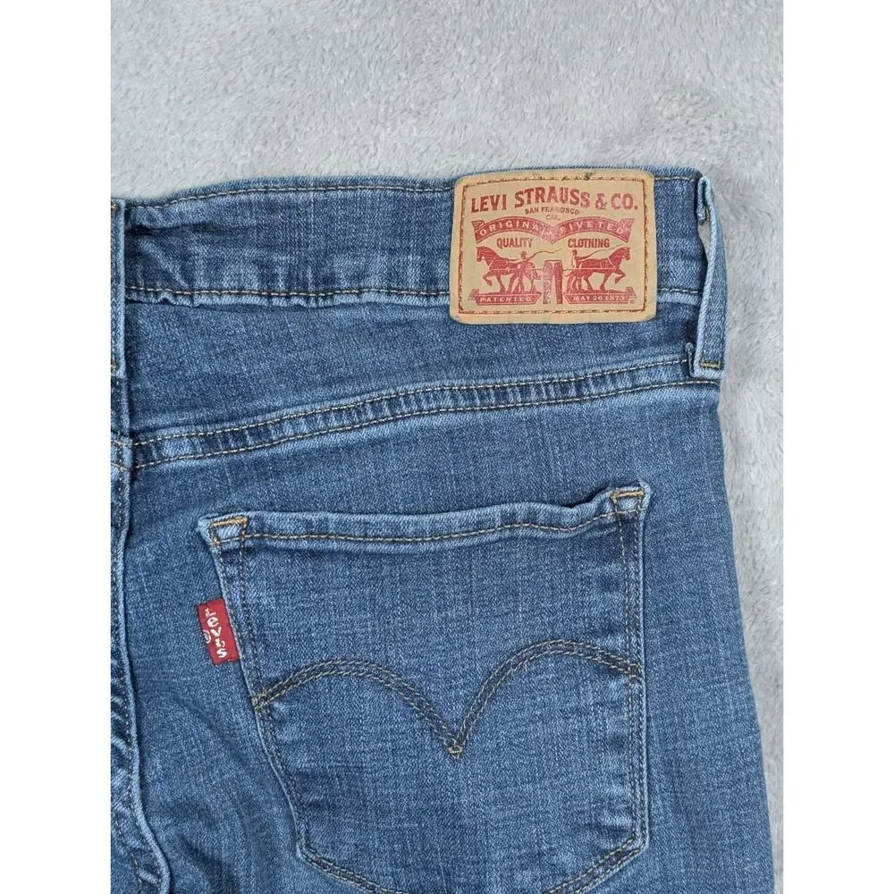 Levis 315 Shaping Bootcut Jeans Womens Size 6 28 Waist Denim Mid Rise Casual